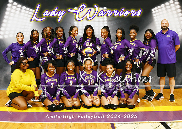 5x7 amite high volleyball team