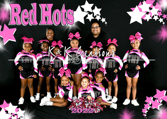 5x7 red hots team with coCHS