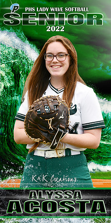 ALYSSA ACOSTA  phs softball banner