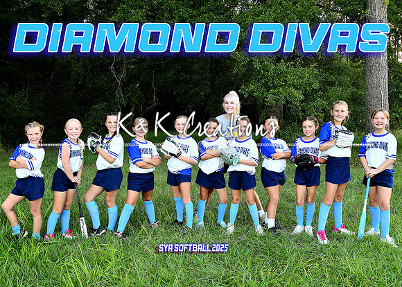 5X7 DIAMOND DIVAS TEAM