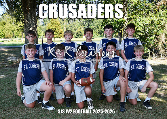 5X7 SJS FOOTBALL JV2 2025 TEAM