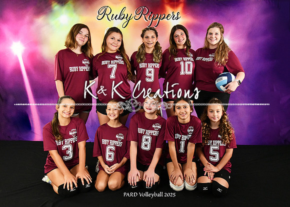 5X7 RUBY RIPPERS 10-12TEAM