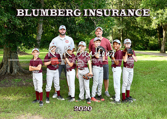 5X7 9-10 boys Blumberg Insurance Team
