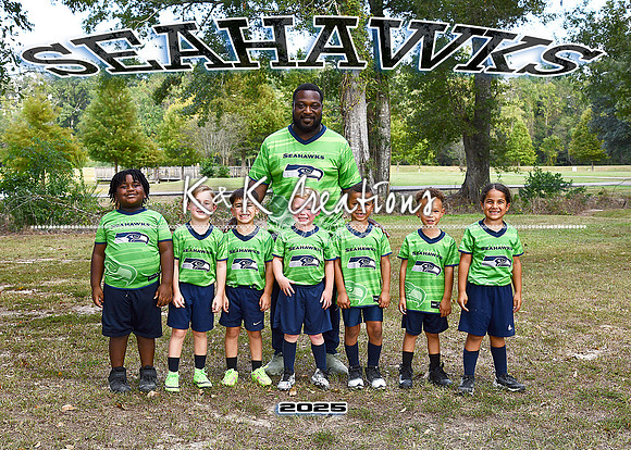 5X7 SEAHAWKS COACH MATT TEAM