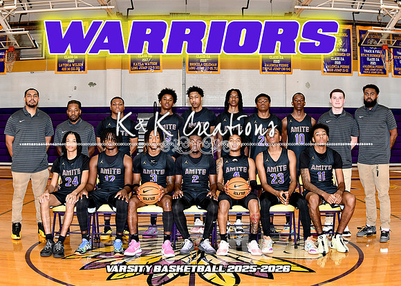 5X7 AMITE HIGH BOYS BASKETBALL VARSITY