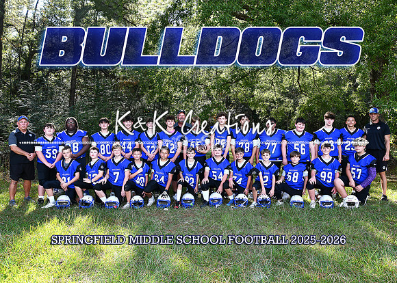 5X7 SMS FOOTBALL TEAM