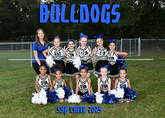 5X7 BULLDOG CHEER TEAM