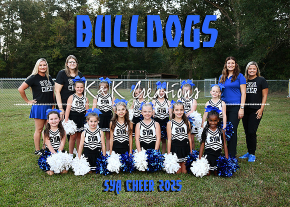 5X7 BULLDOG CHEER SYA TEAN