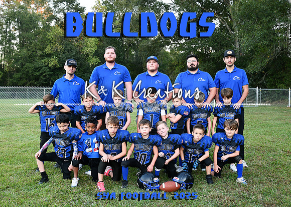 5X7 5-6 BULLDGOS FOOTBALL TEAM SYA