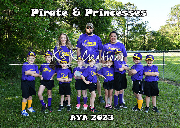 5x7 pirates and princesses team