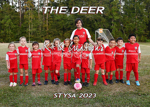 5X7 THE DEER COACH ROBBIE TEAM