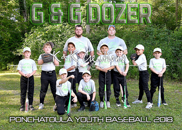 5x7 g&g dozer 7-8boys team