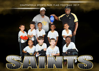 5X7 SAINTS 6-8YR FOOTBALL TEAM