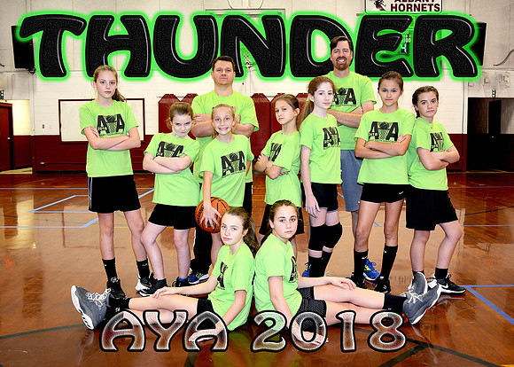 5x7 10-12girls #1 Thunder TEAM
