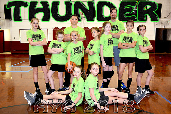 8x12 10-12girls #1 Thunder TEAM