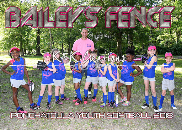 5X7 7-8GIRLS BAILEYS FENCE TEAM