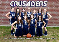 5X7 GIRLS VARSITY BASKETBALL TEAM