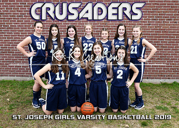5X7 GIRLS VARSITY BASKETBALL TEAM