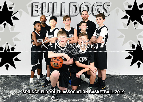 5x7 13 Boys Bobby BULLDOGS Team