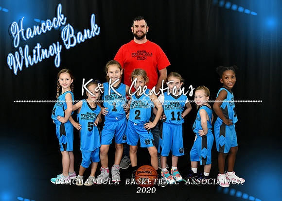 5X7 5-6 GIRLS HANCOCK WHITNEY BANK TEAM