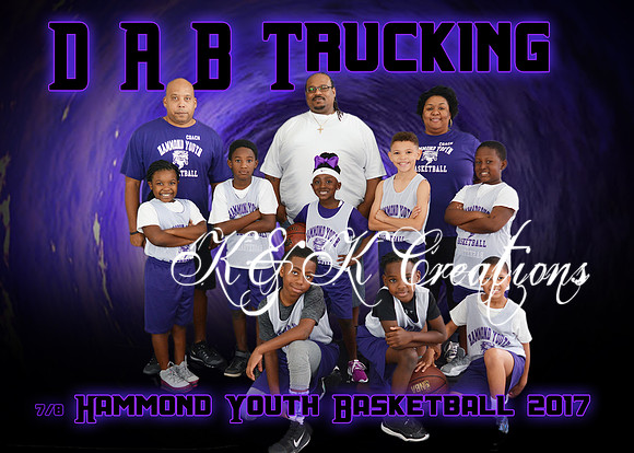 5x7 D A B Trucking 7-8 HARD TEAM
