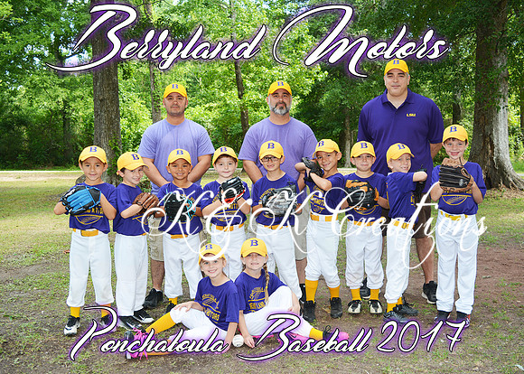 5x7 6CP BERRYLAND MOTORS TEAM