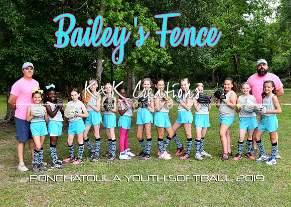 5x7 Girls 9-10 Bailey's Fence Team