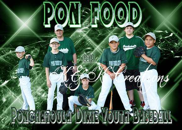 5x7 PON FOOD Team 9-10Boys