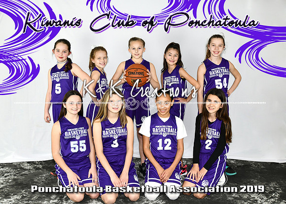 5x7 GIRLS 9-11 KIWANIS CLUB OF PONCHY TEAM