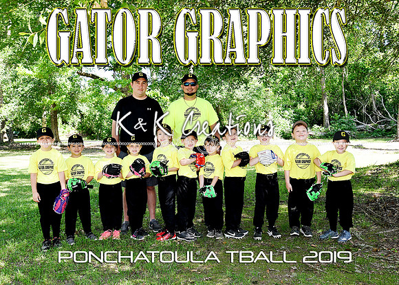 5x7 tball gator graphics team