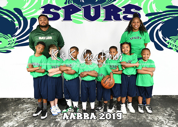 5x7 SPURS AABBA TEAM