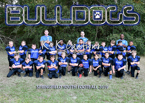 5x7 springfield fooball 7-8 team 2019