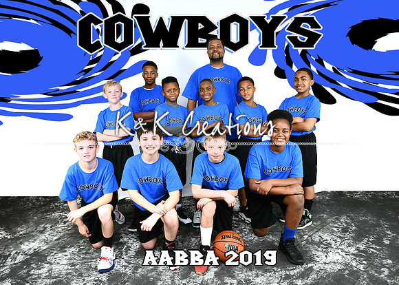 5X7 COWBOYS TEAM AABBA