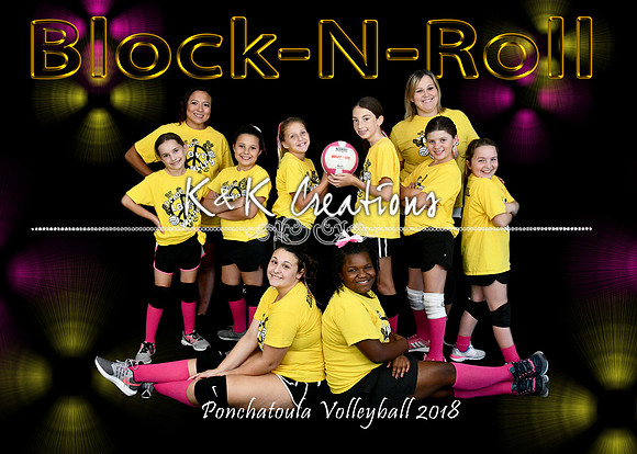5x7 BLOCK N ROLL TEAM