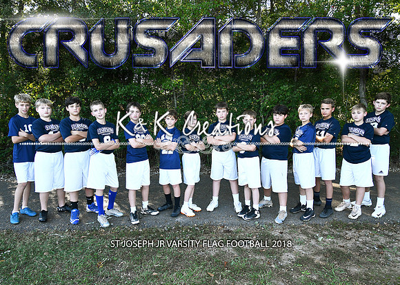 5x7 sjs jr varsity flag football team 2018