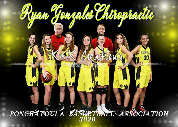 5X7 12-18 GIRLS RYAN GONZALES CHIROPRACTIC TEAM