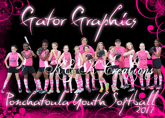 5x7 9-10GIRLS GATOR GRAPHICS