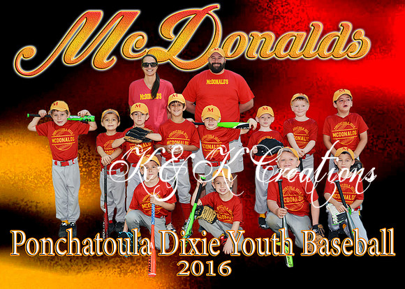 5x7 McDonalds Team 6CP