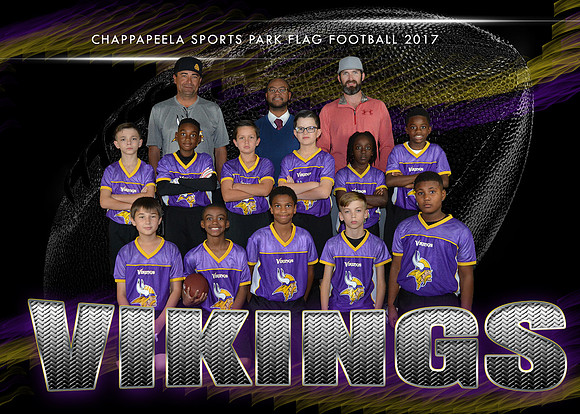 5X7 VIKINGS TEAM 9-11 YEAR OLDS