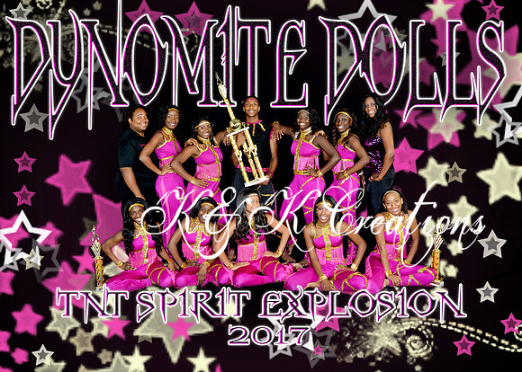 5X7 DYNOMITE DOLLS SENIORS TEAM