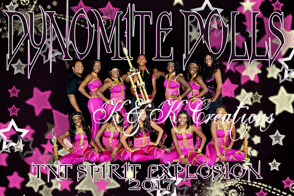 8X12 DYNOMITE DOLLS SENIORS TEAM