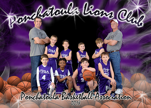 5X7 PONCHATOULA LIONS CLUB 7-8B TEAM