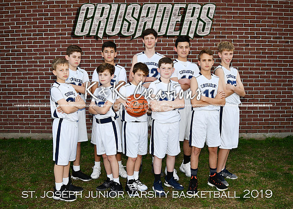 5x7 sjs jv basketball boys team
