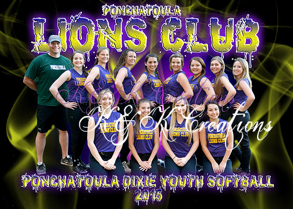 5X7 PONCHY LIONS GIRLS 13-18 TEAM