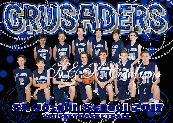 5X7 SJS Varisty Boys Basketball TEAM