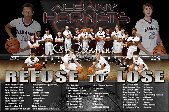 ALBANY HIGH SCHOOL SCHEDULE POSTER 12X18