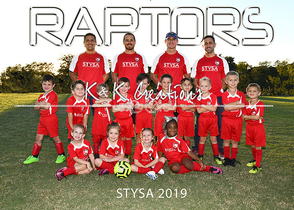 5X7 ARTEAGA TEAM RAPTORS