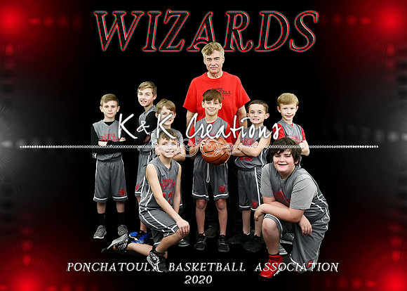 5X7 9-10 BOYS WIZARDS TEAM