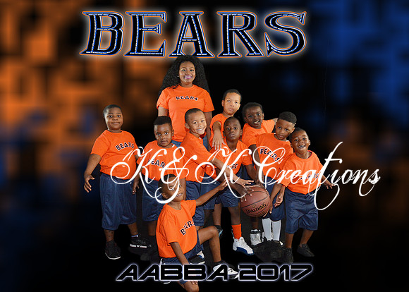 5X7 BEARS TEAM AABBA