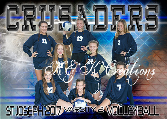 5X7 VARSITY 2 VOLLEYBALL SJS TEAM PICTURE